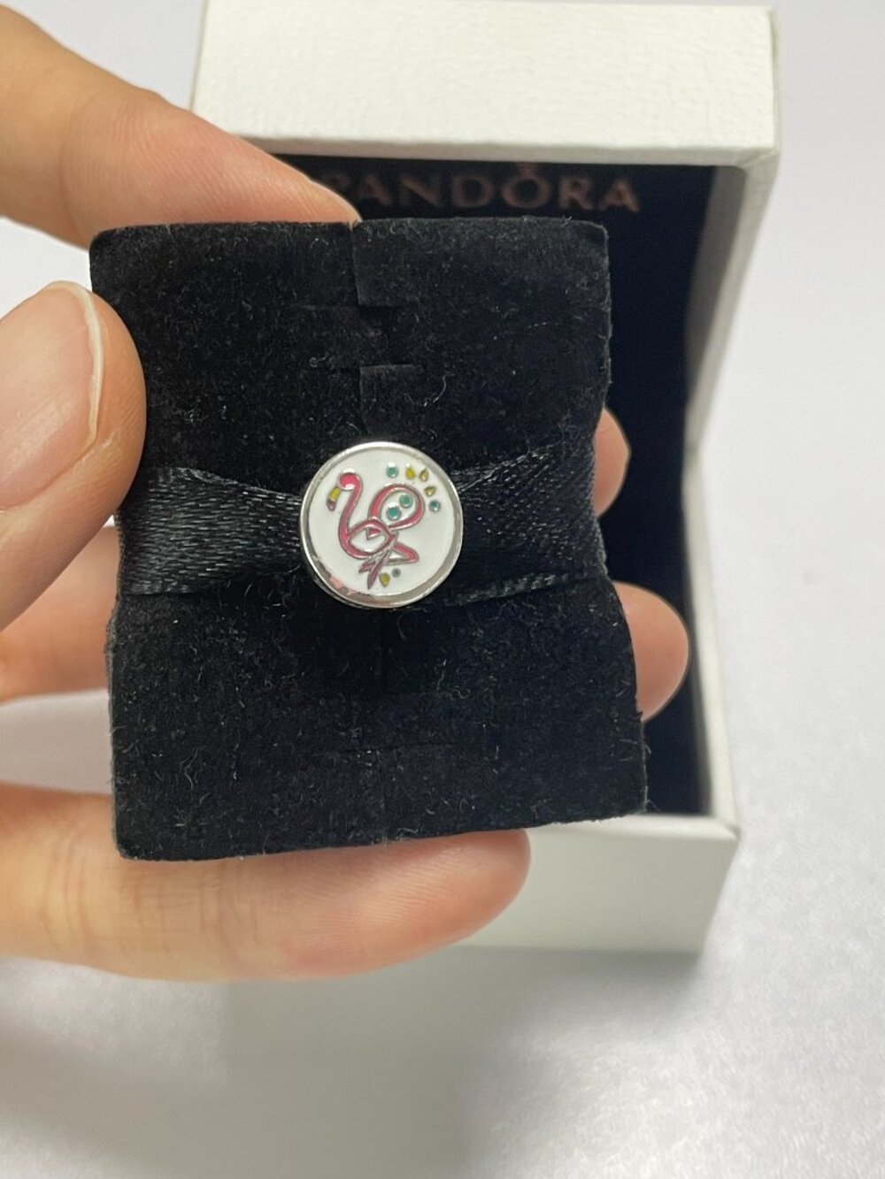Pandora Nassau Logo Flamingo Charm